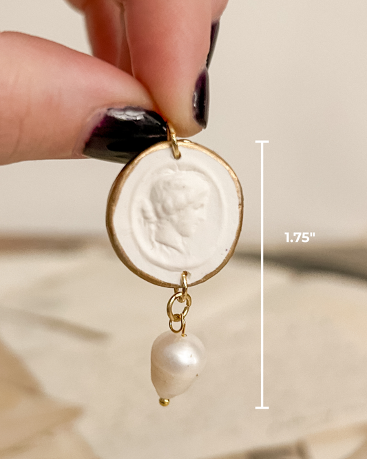 Venus Pearl Charm Intaglio | Intaglio Grove Handmade Earrings