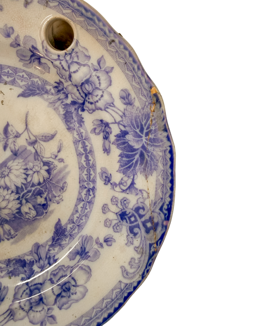 Antique Coxon & Co. The Gem Lilac Purple Transferware Warming Plate