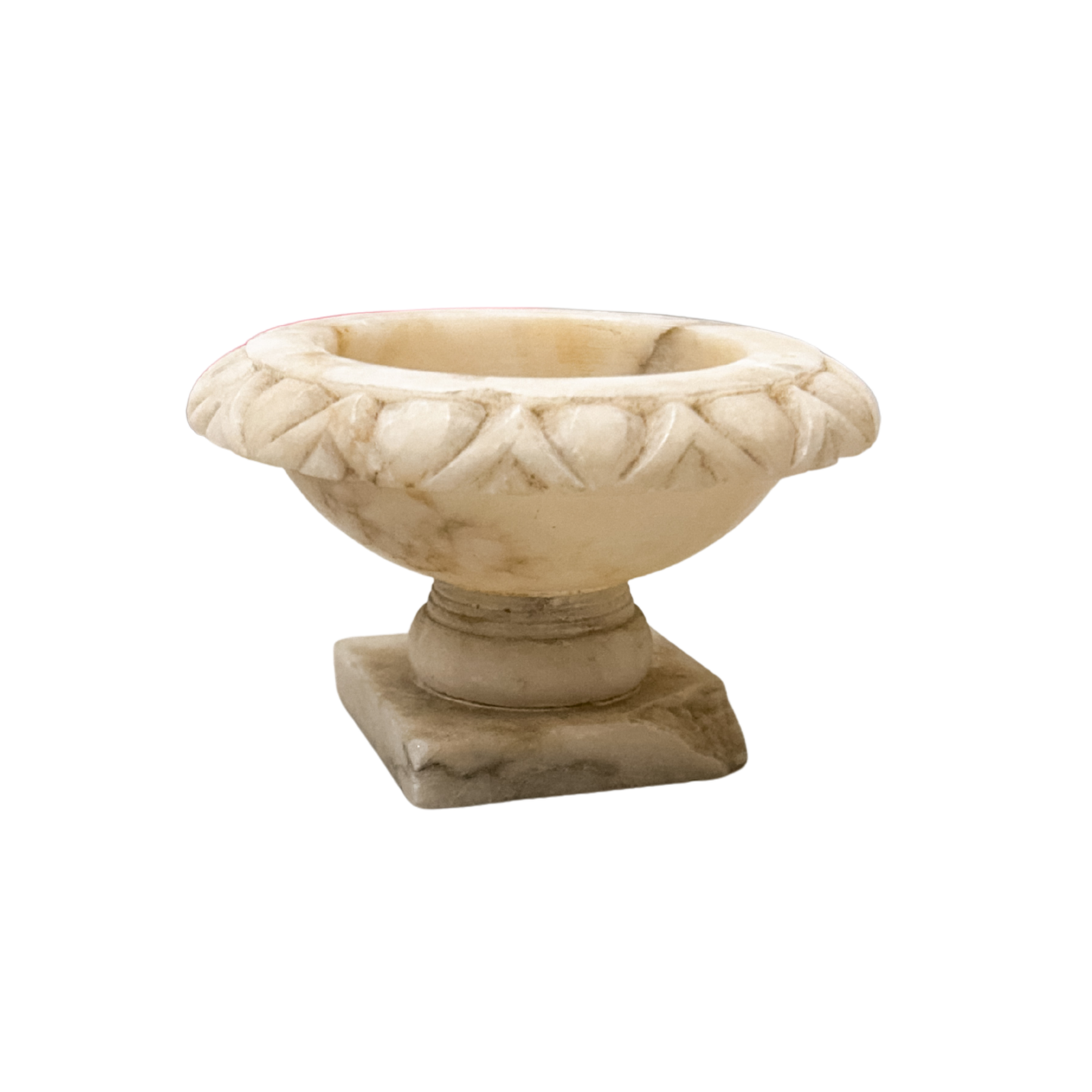 Alabaster Bird Bath *chip to corner