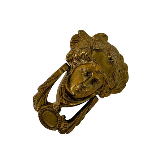 Brass Neoclassical Door Knocker
