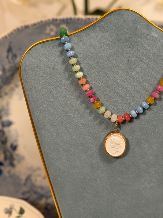 Intaglio Grove Gemstone Necklace | Sorbetto