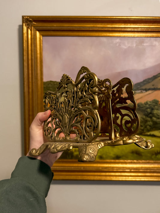 Vintage Brass Napkin Holder
