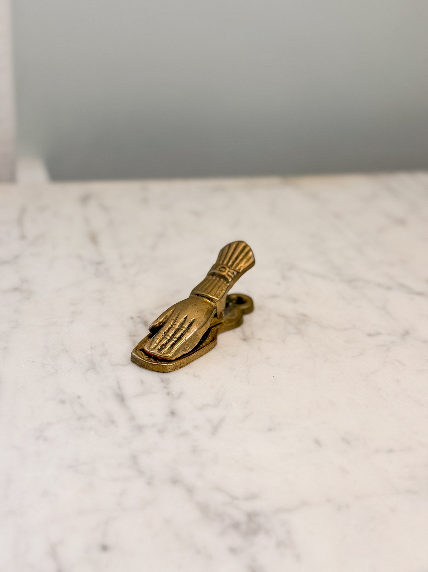 Vintage Brass Hand Clip