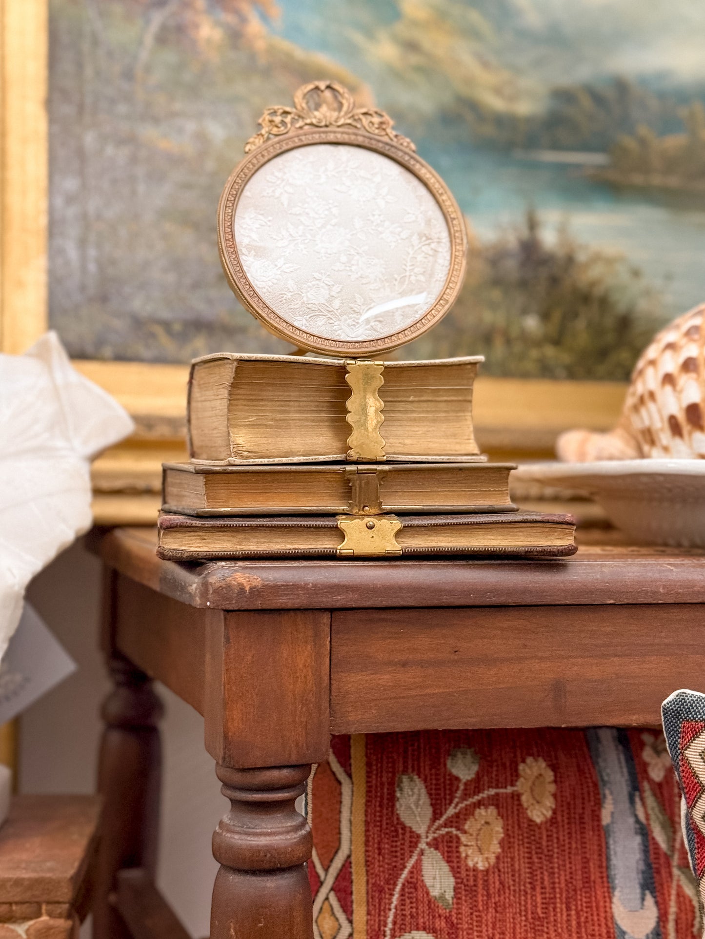 Antique French Circle Frame