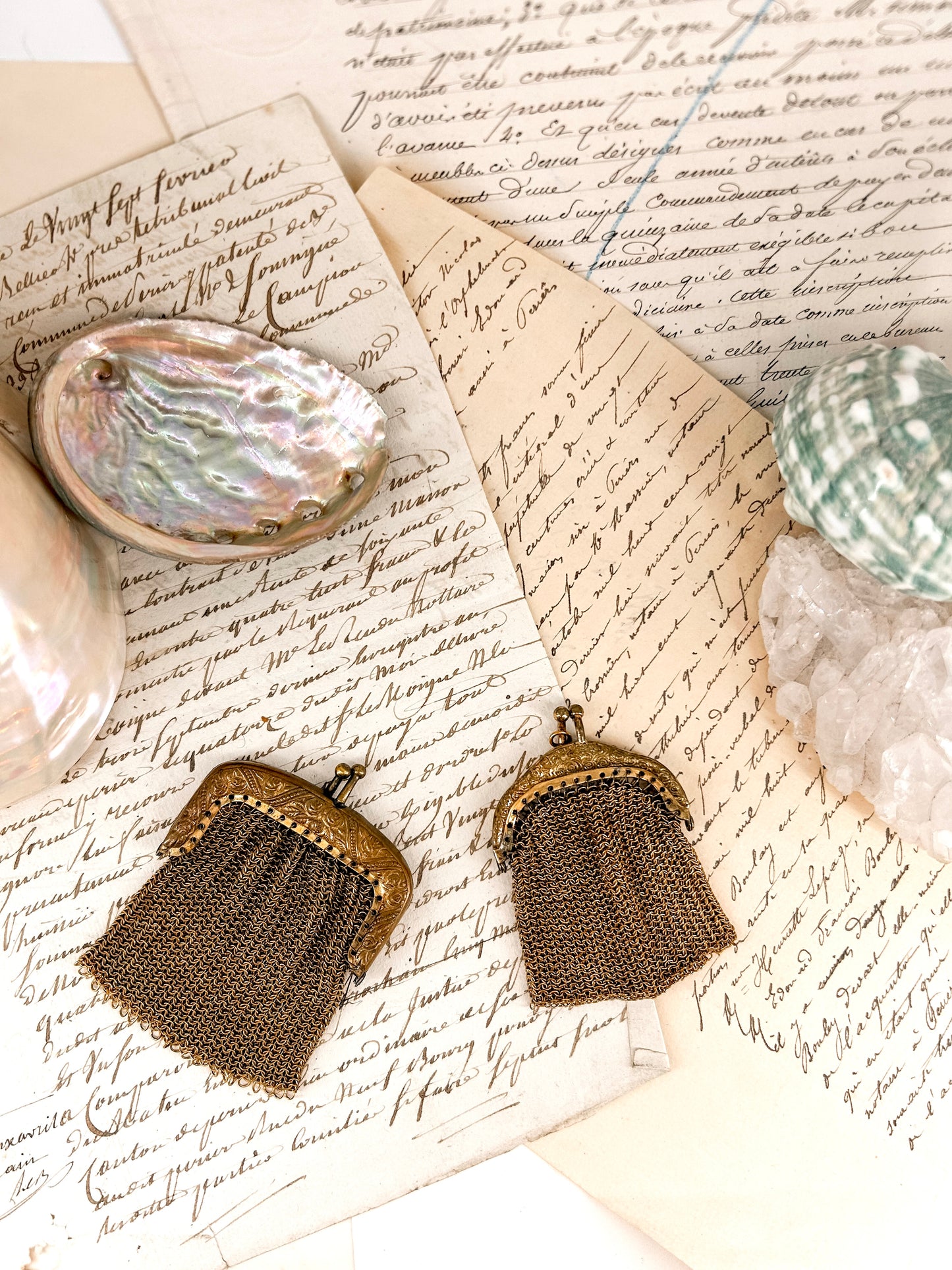Antique German Chatelaine Coin Purse, Smaller