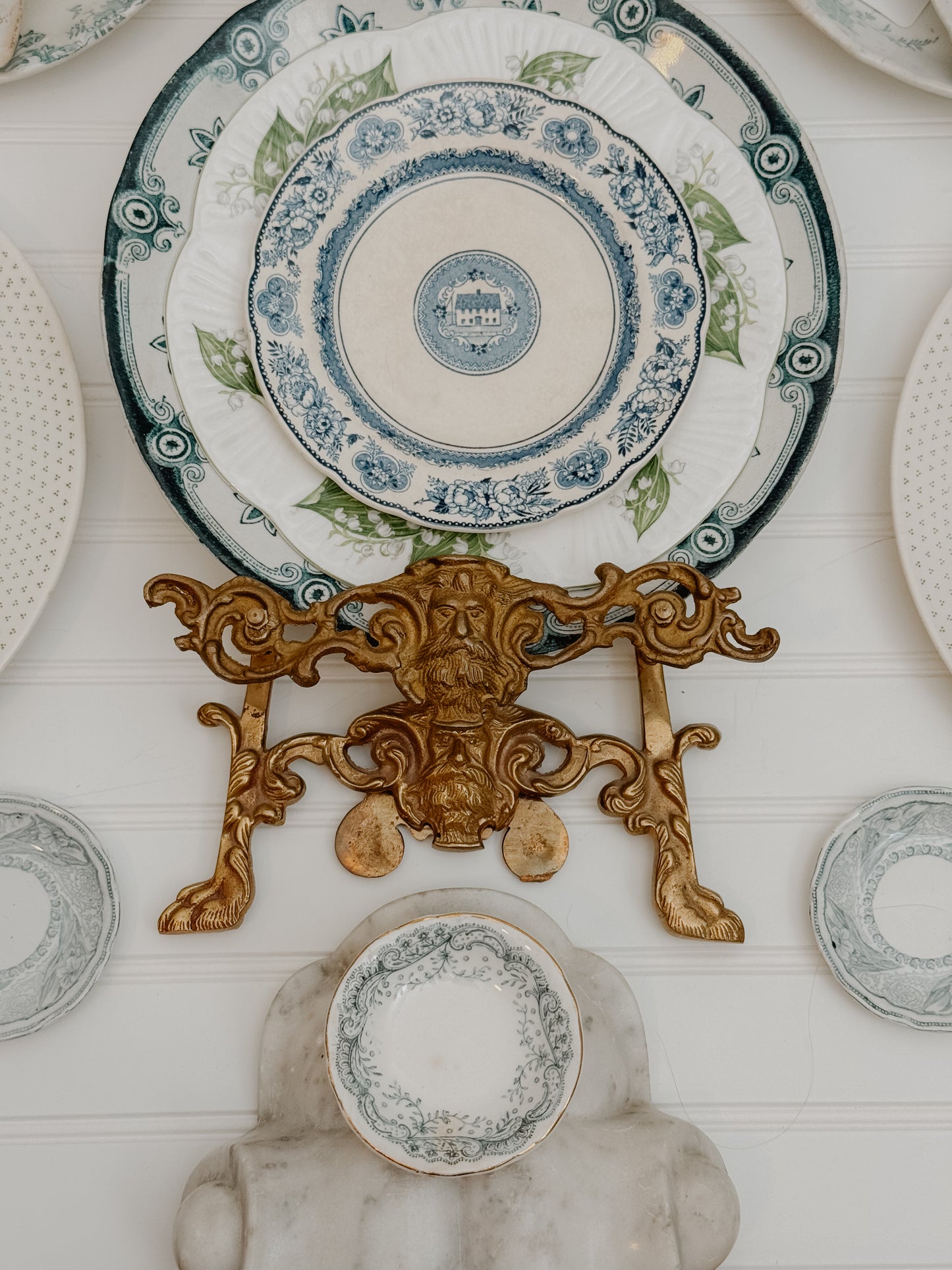 Antique Iris Butter Pat