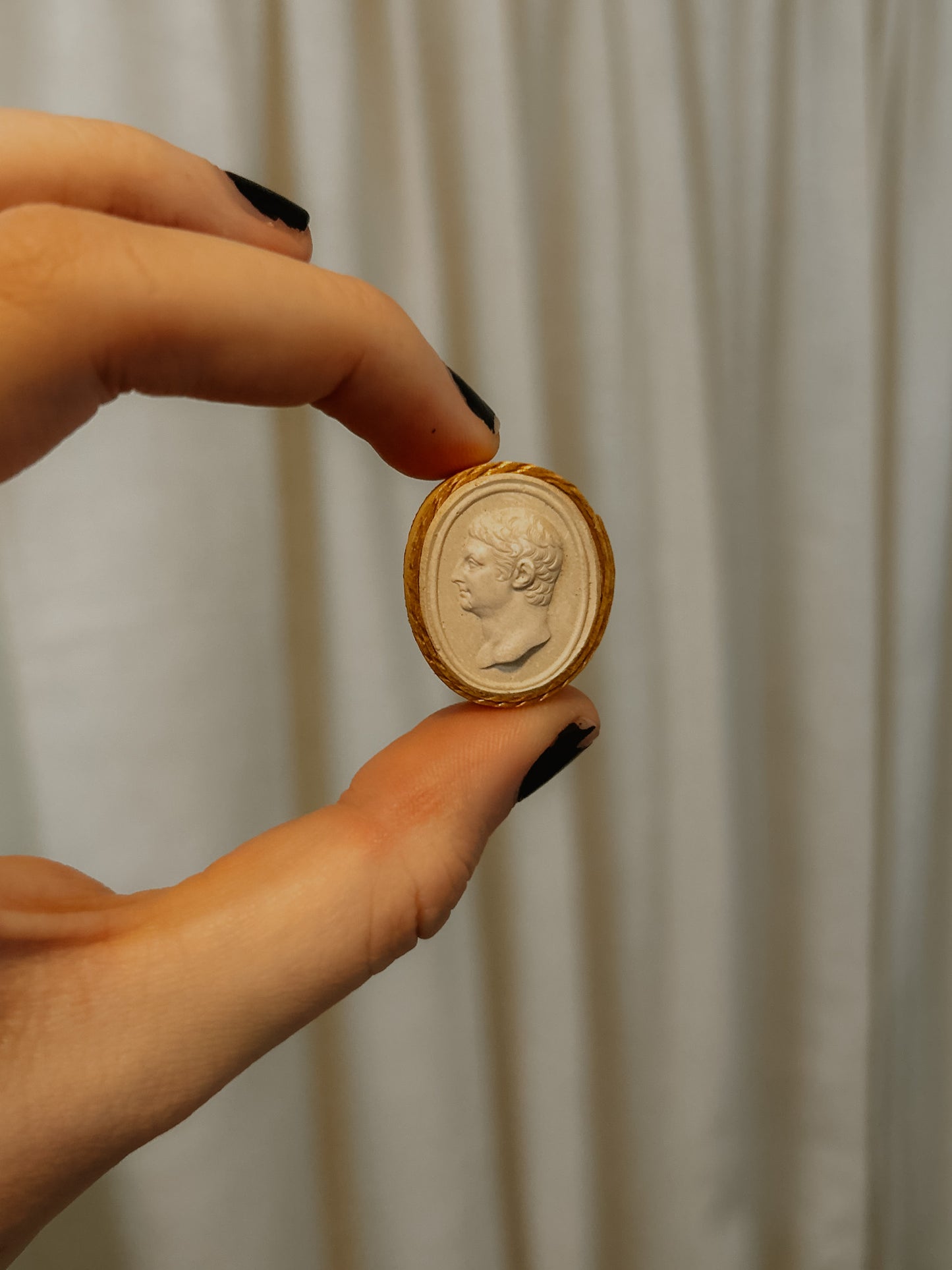 Antique Authentic Grand Tour Intaglio | Male Profile