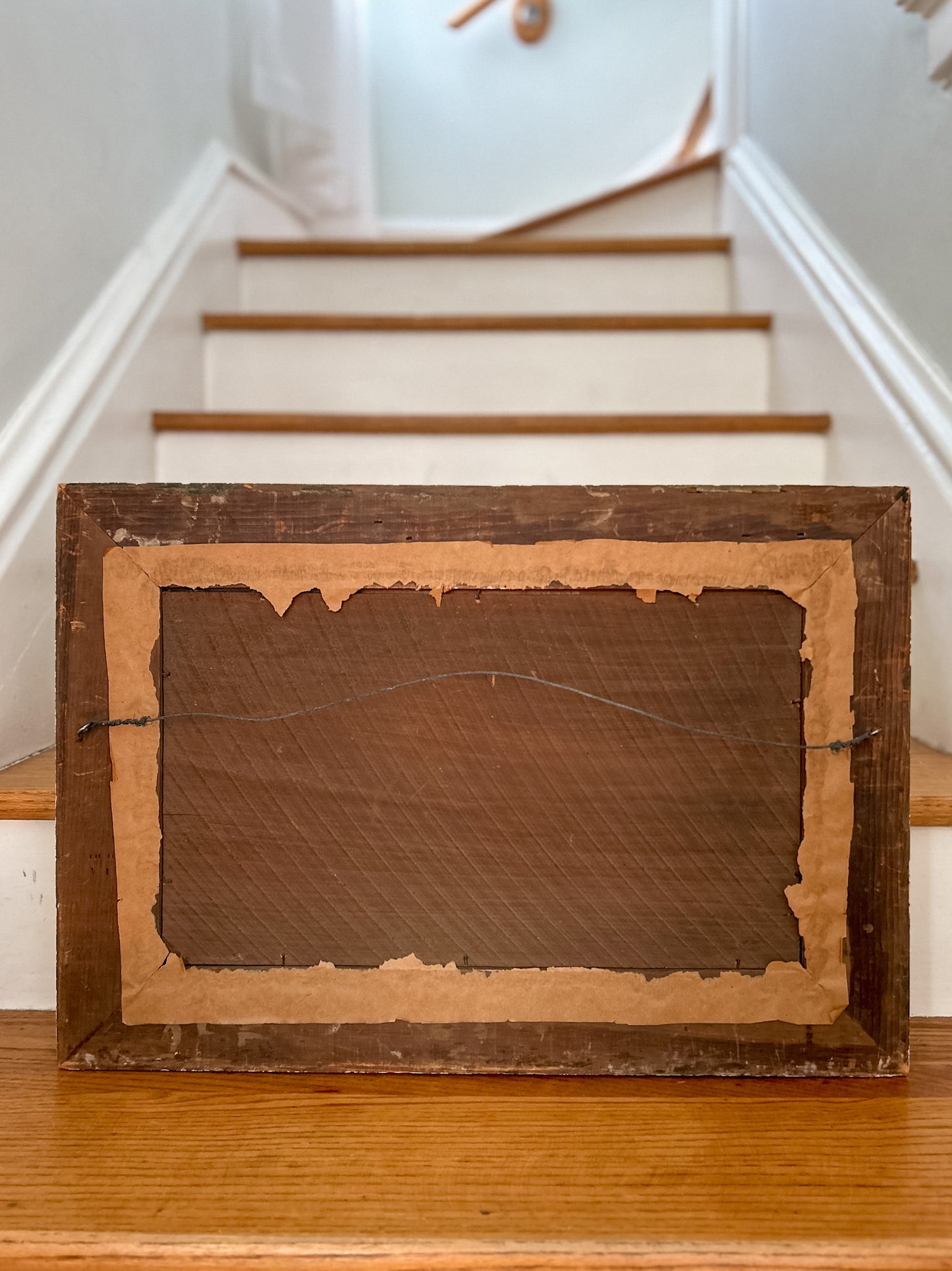 19th-Century Landscape with River and Mountains | Original Oil Painting on Board