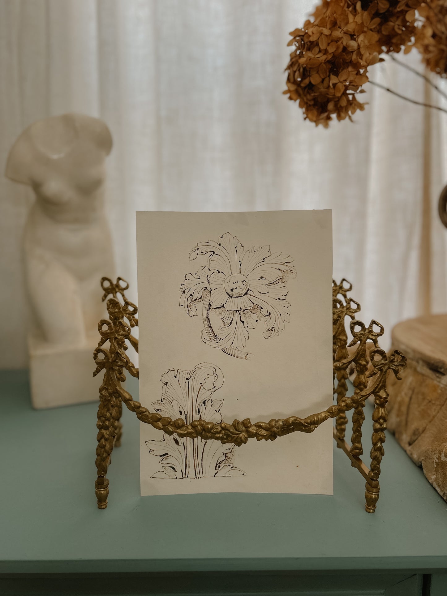 HB Garling Architectural Sketch – Ornamental Motifs, 1849