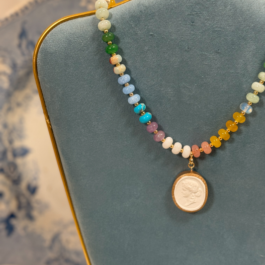 Intaglio Grove Gemstone Necklace | Portofino