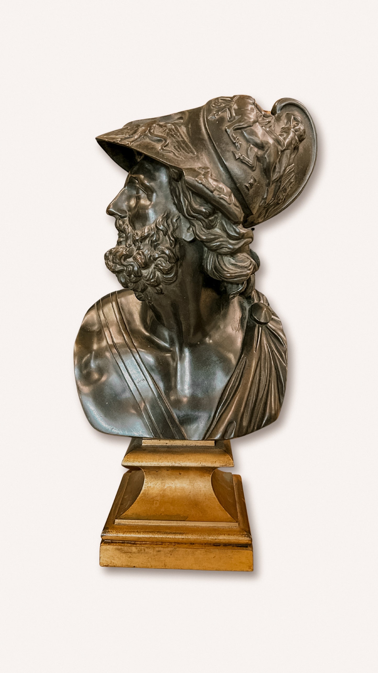 Bronze Bust of Ajax the Great, Likely Antique