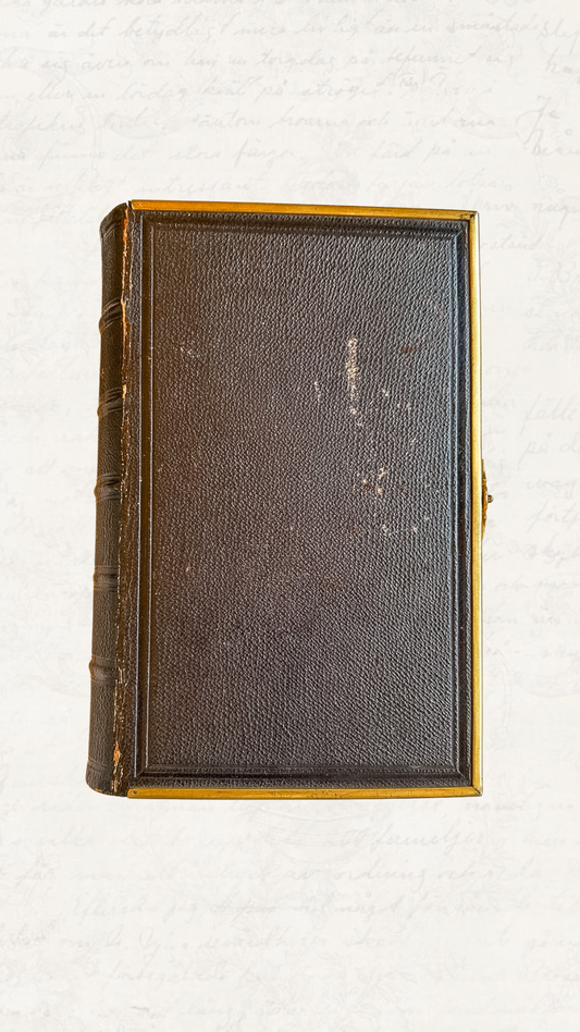 Antique 1854 Church Services Leather Bound Prayer Book with Clasp *wear to front hinge