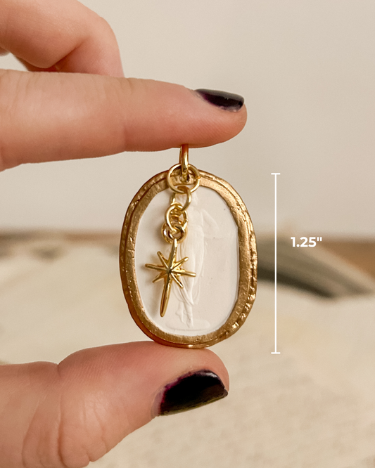 Persephone + North Star Charm | Intaglio Grove Handmade Earrings