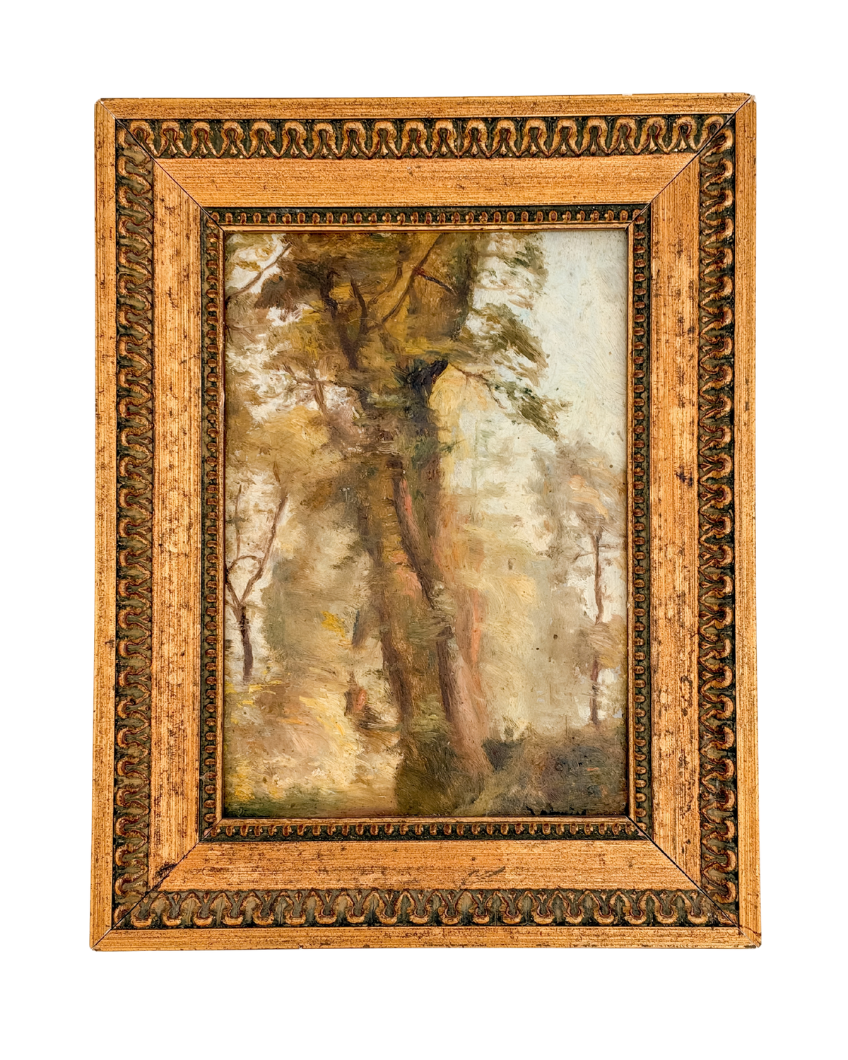 “Chemin à Trouville” (Path at Trouville) 20th-Century French Oil Painting by Adolphe Deteix