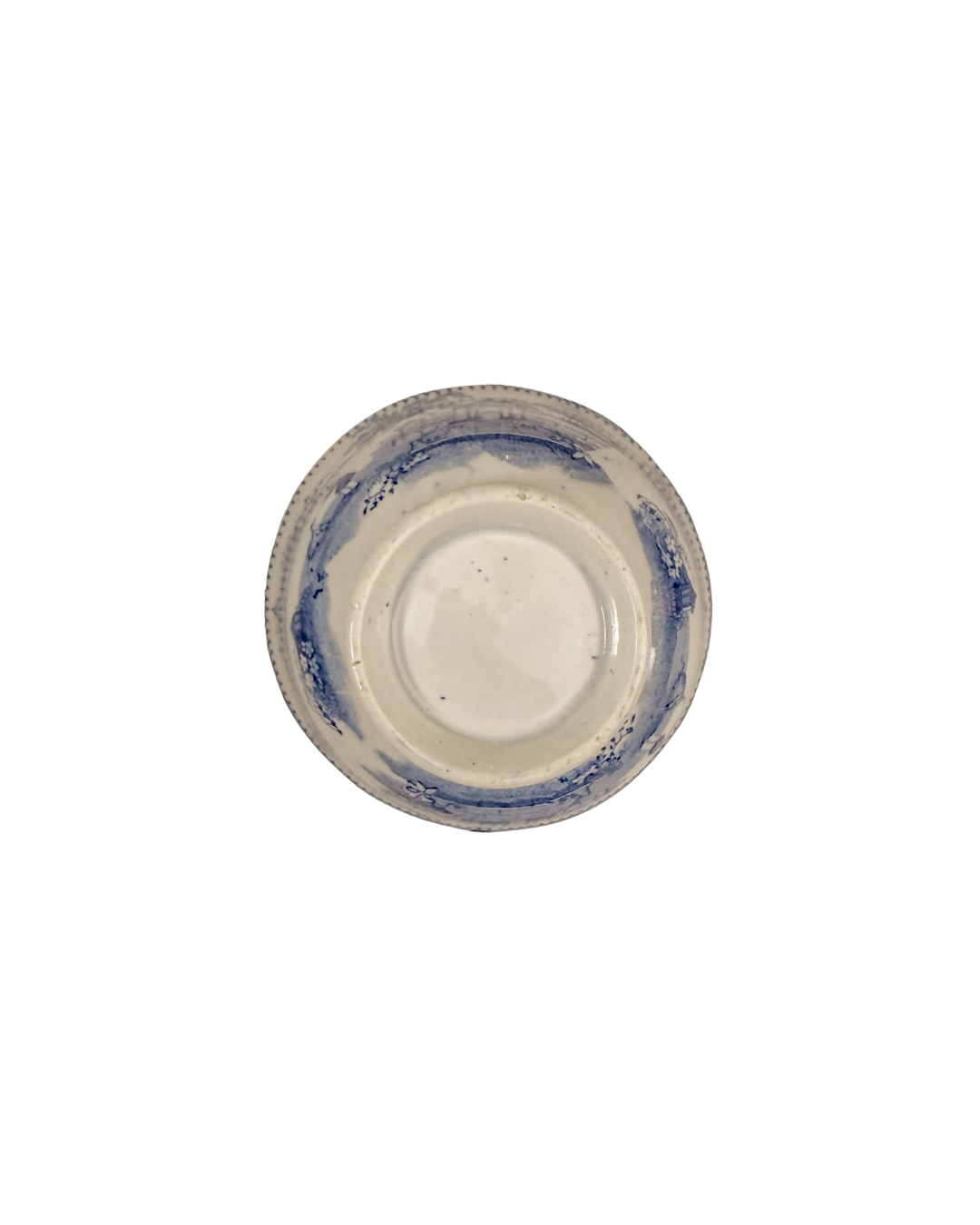 Antique English Transferware Tea Bowl | Dog & Trainer