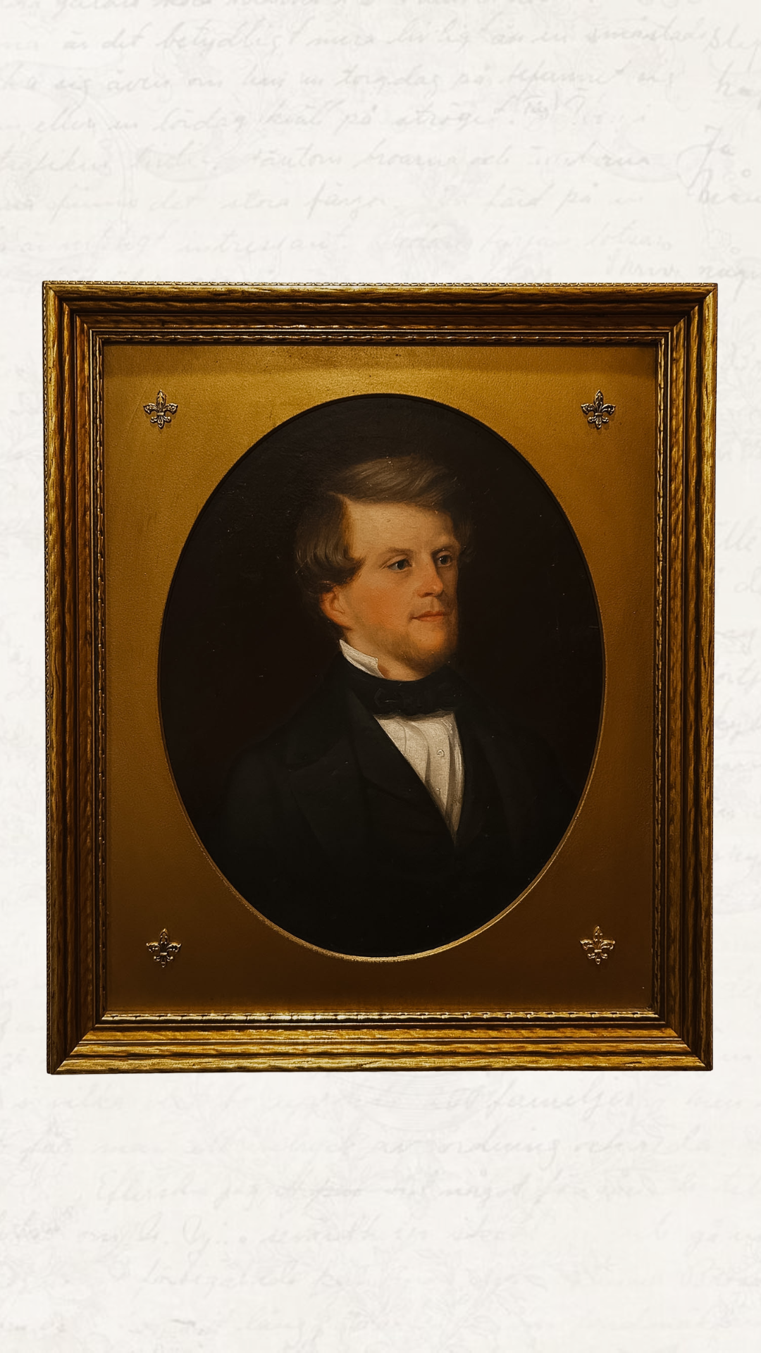 Antique 19th c. Gentleman Oil Painting