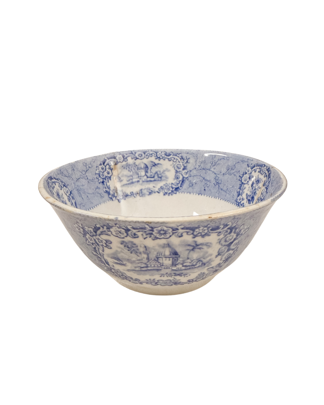 Antique Ridgways “Oriental” Blue Transferware Bowl