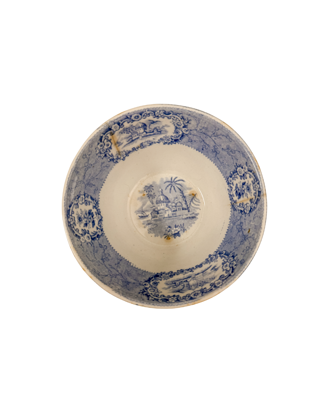 Antique Ridgways “Oriental” Blue Transferware Bowl