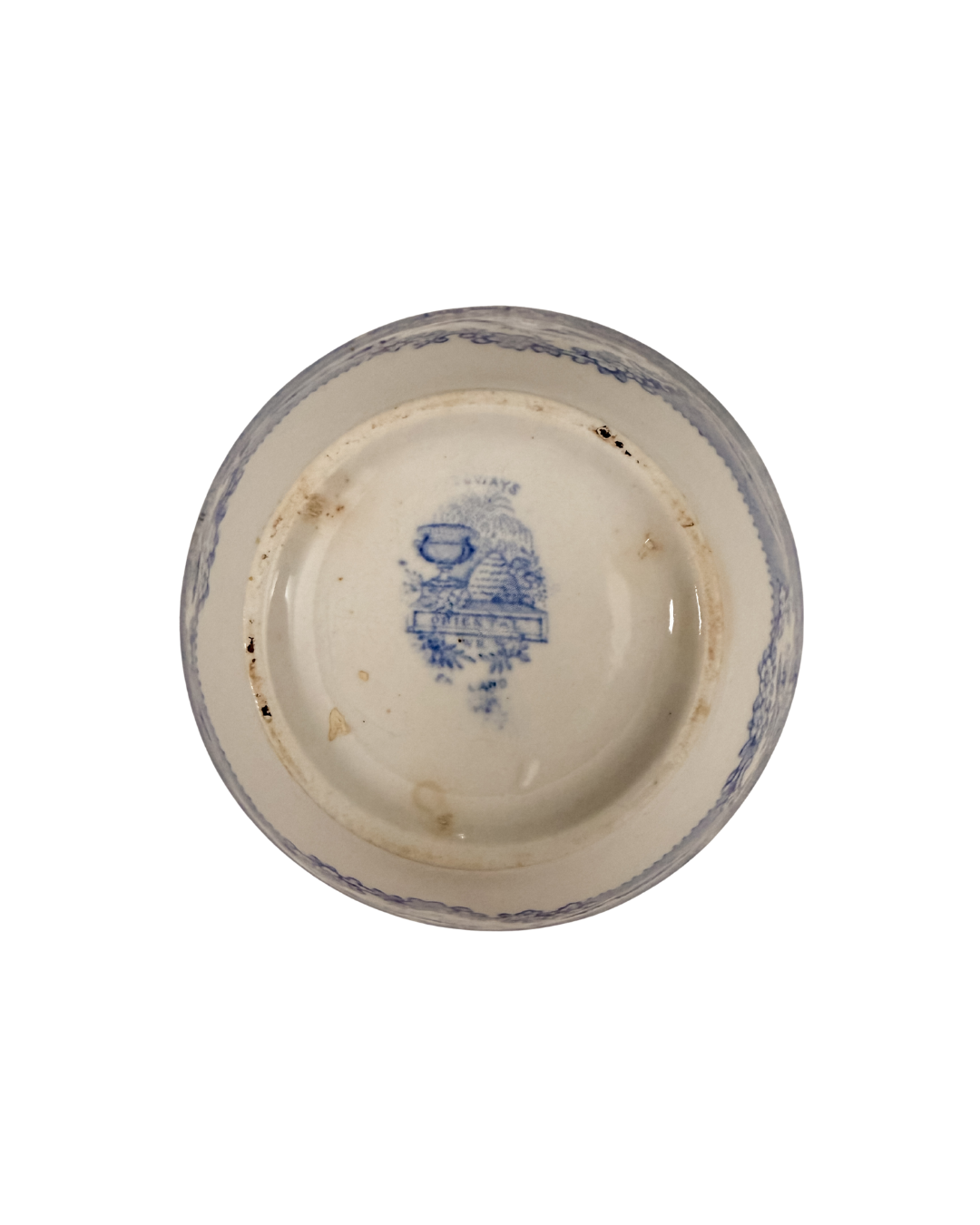 Antique Ridgways “Oriental” Blue Transferware Bowl