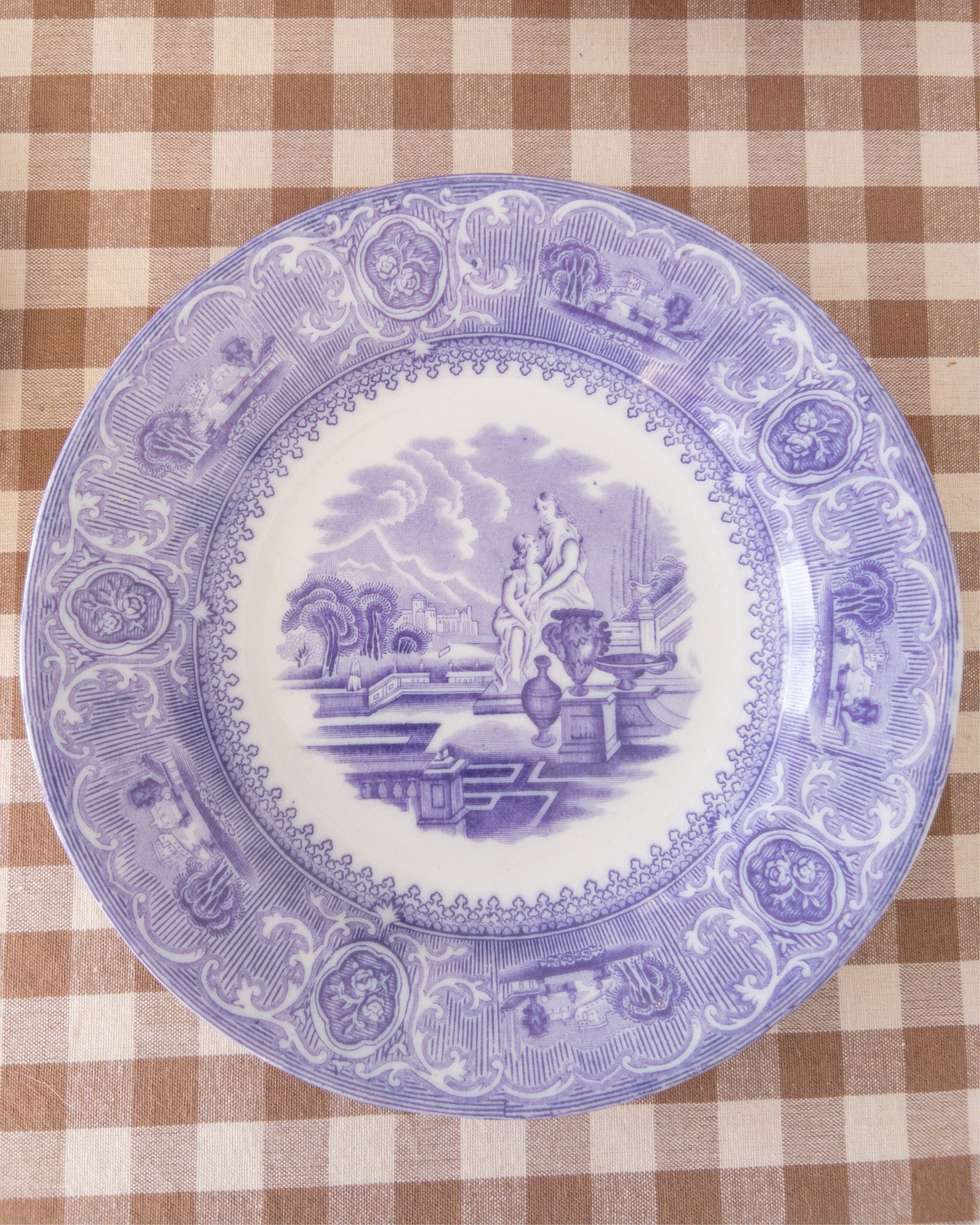 Antique Lavender Plate | "Carrara" series