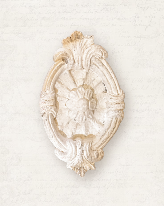 White Plaster Wall Medallion