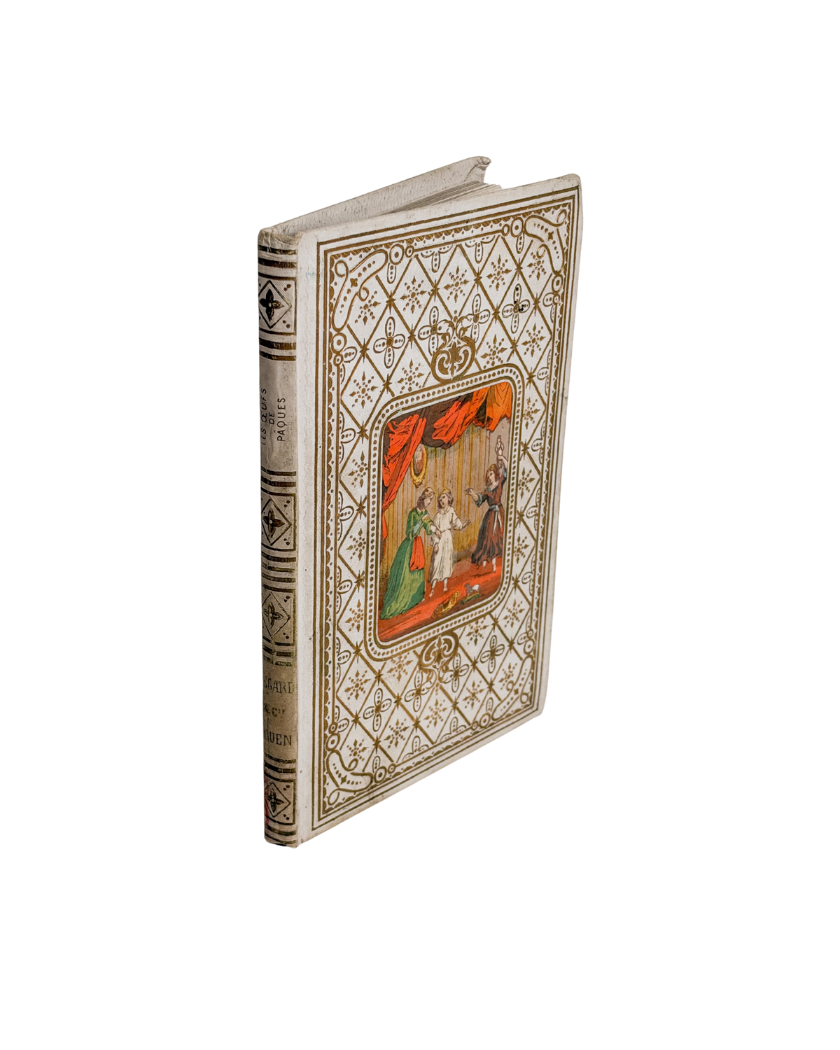 1864 French Cartonnage Romantique Book, Les Œufs de Pâques