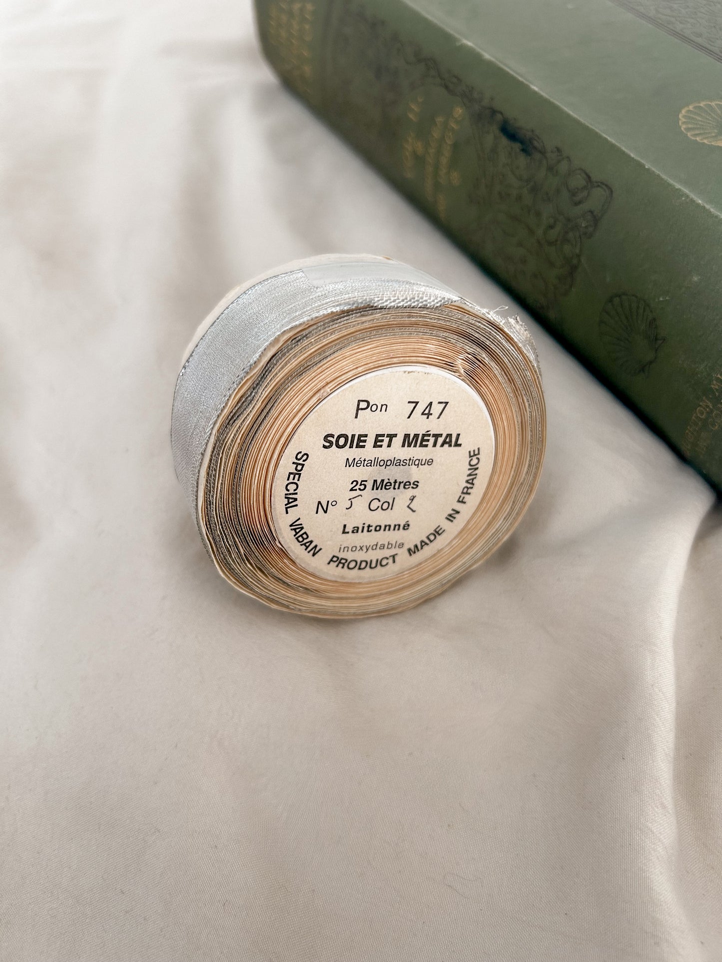 Antique French Metallic Ribbon