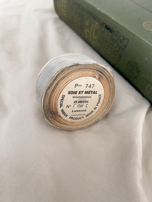 Antique French Metallic Ribbon