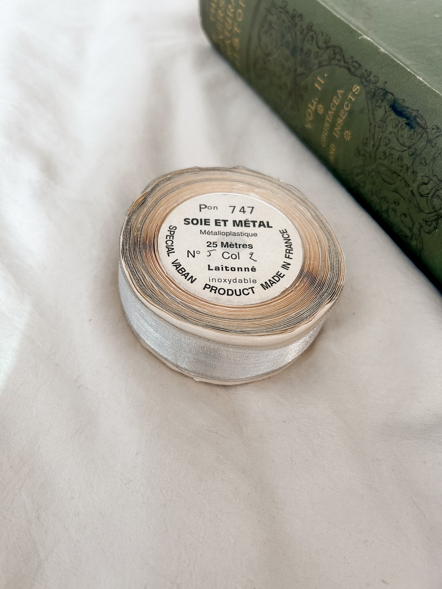 Antique French Metallic Ribbon