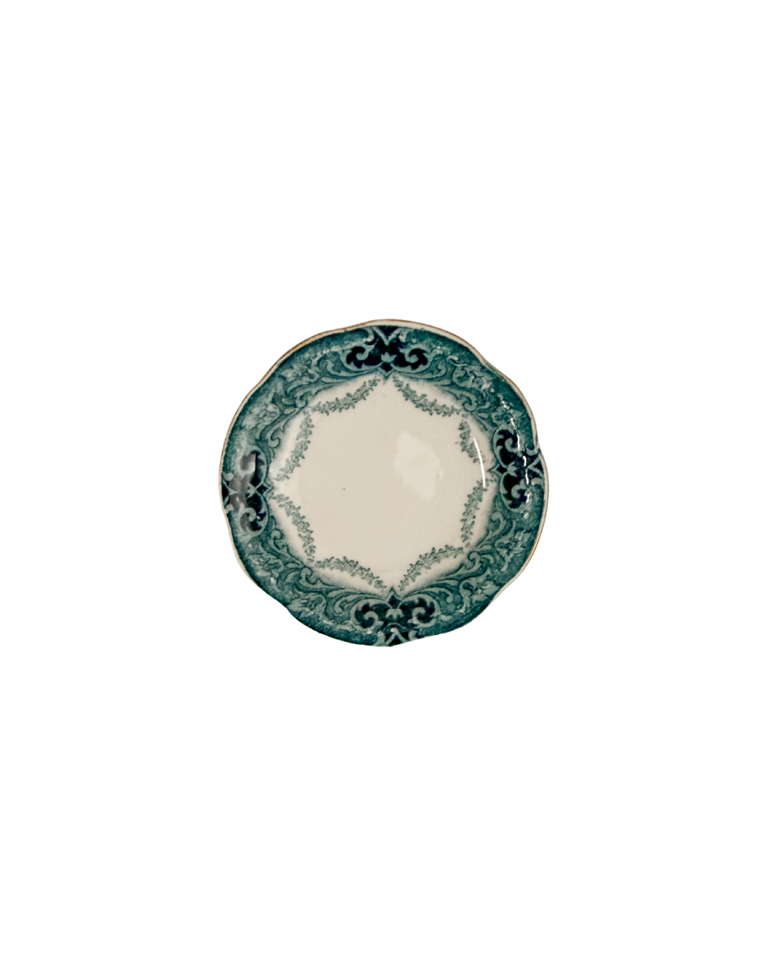 Antique Alfred Meakin Verona Green Transferware Butter Pat
