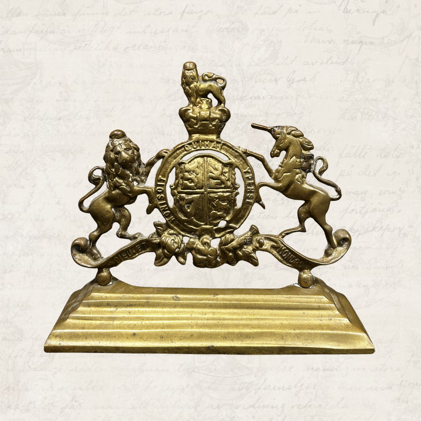 UK Crest Doorstop