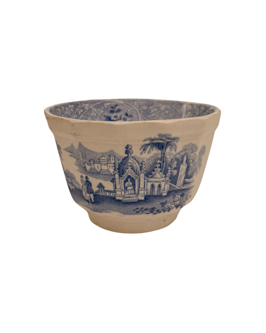 Antique English Transferware Bowl | Med Columbia
