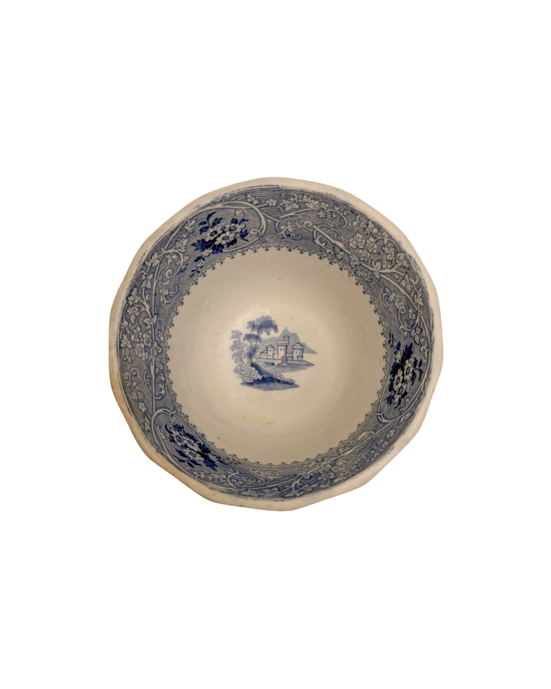 Antique English Transferware Bowl | Med Columbia