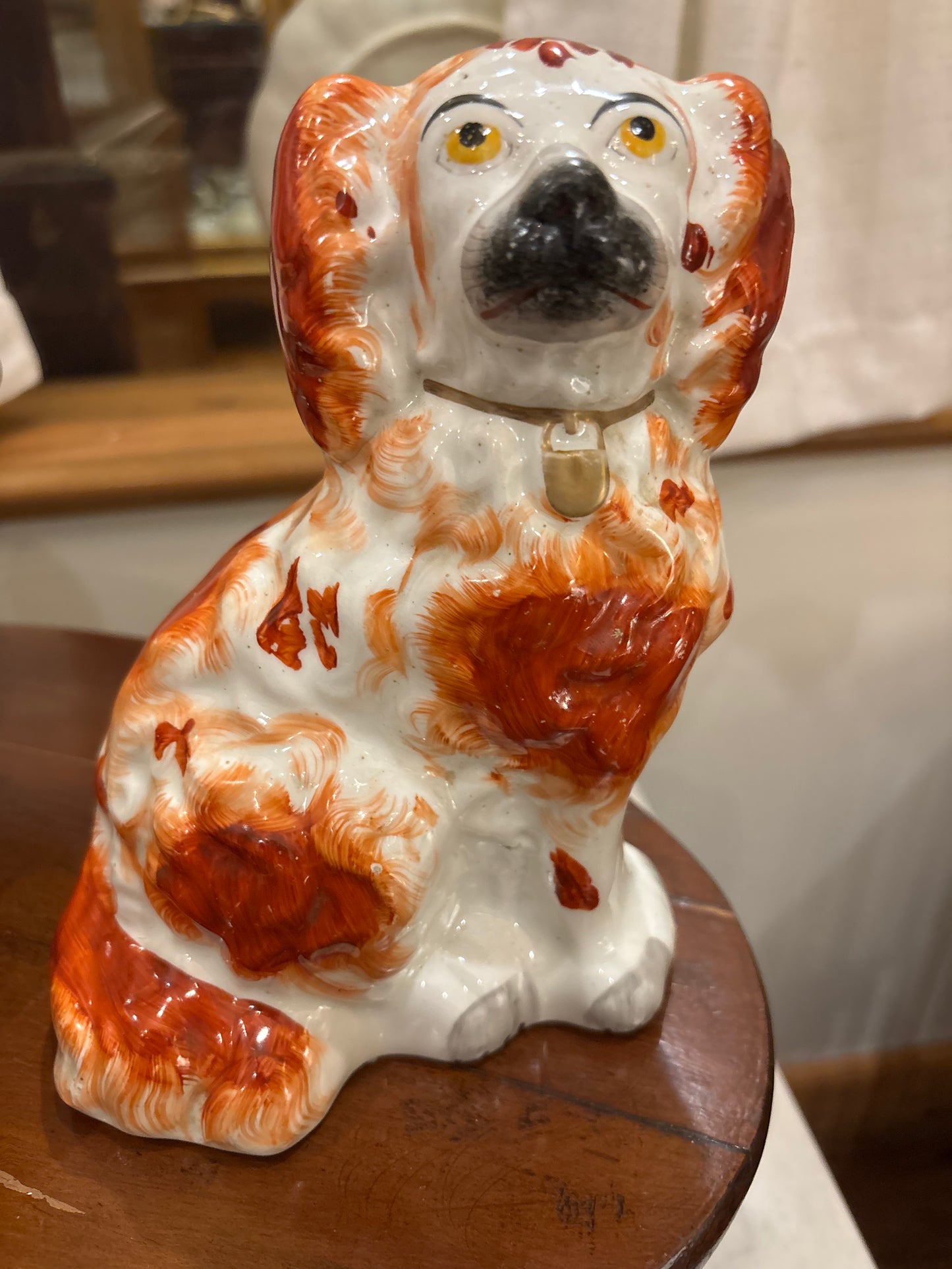 Antique Russet Staffordshire Dog