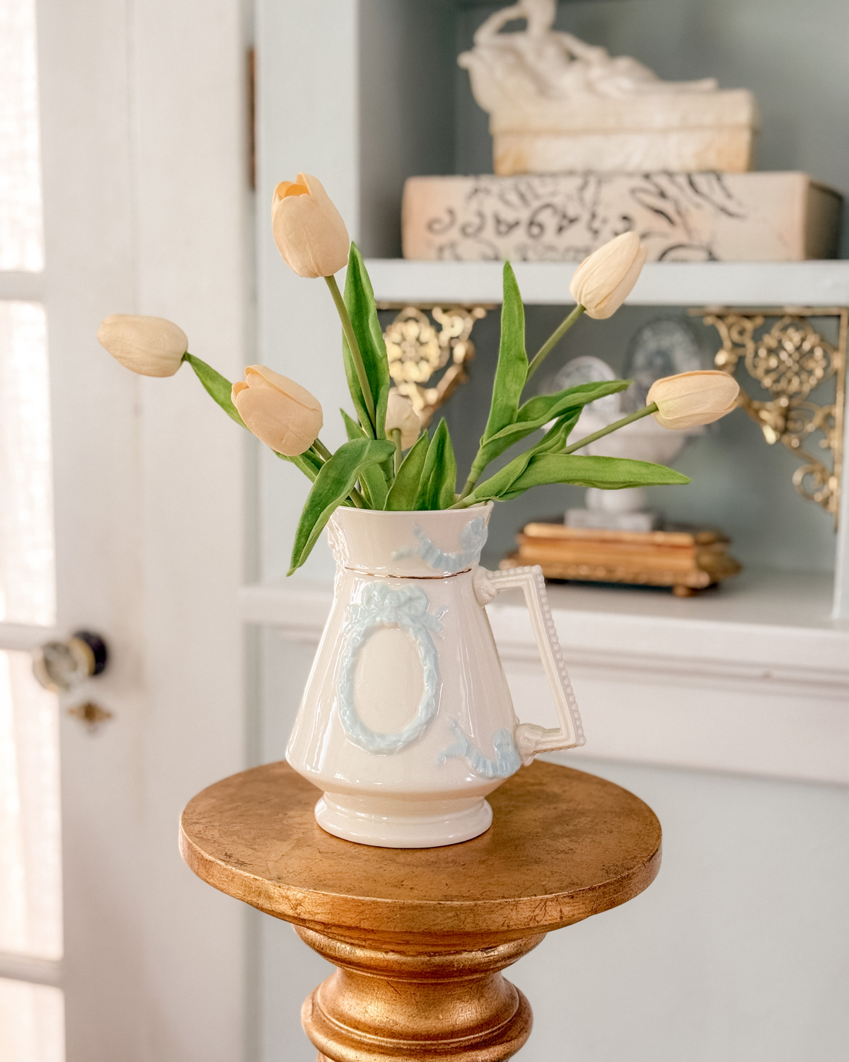 Belleek Ireland Bow Pitcher