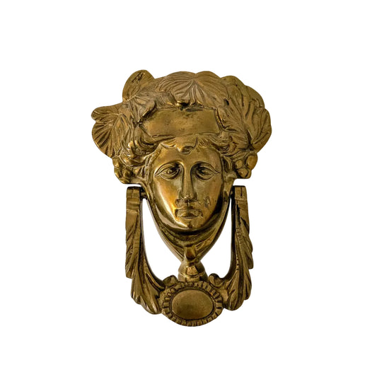 Brass Neoclassical Door Knocker