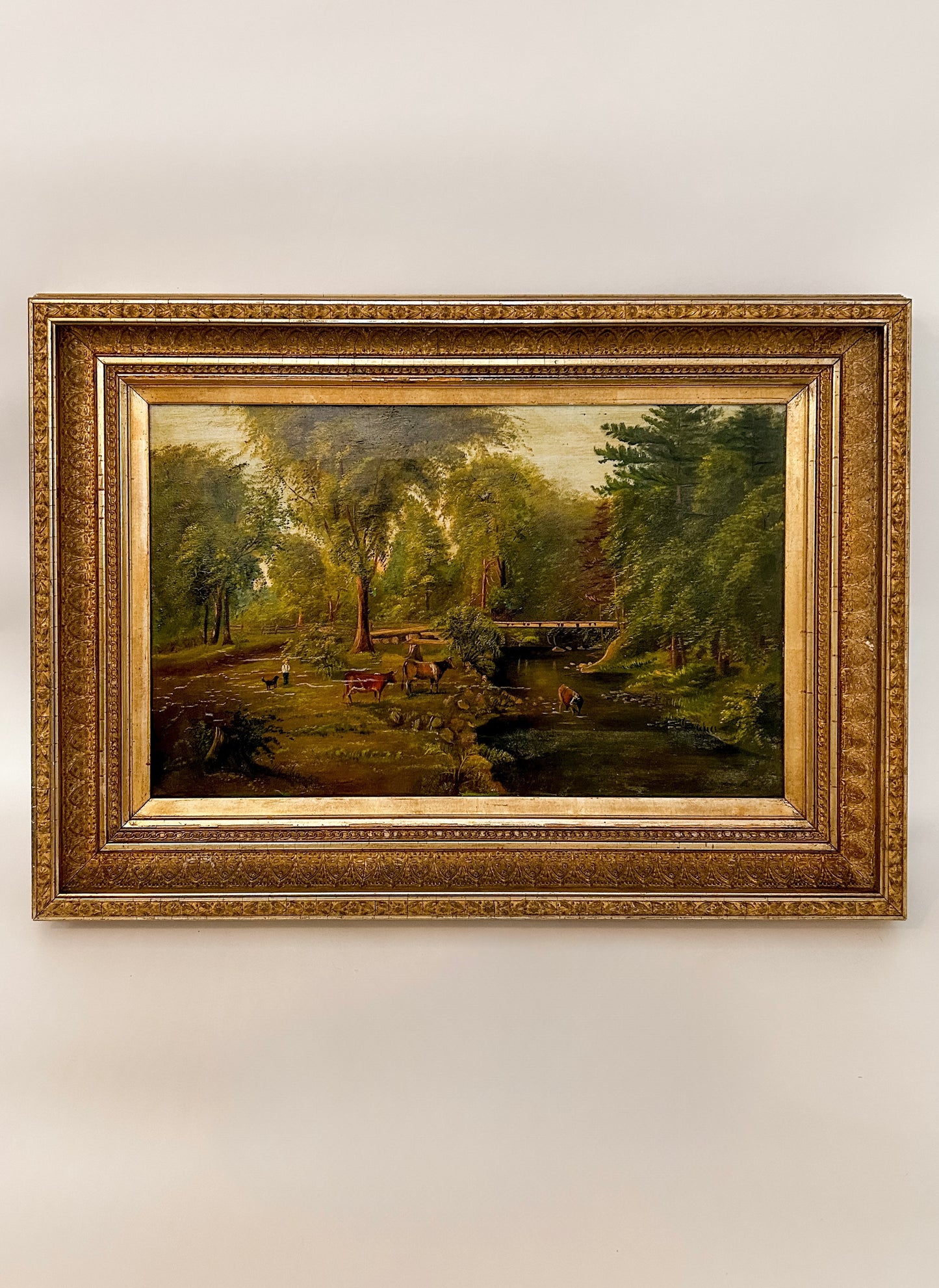 Antique Pastoral Scene | Oil on Canvas