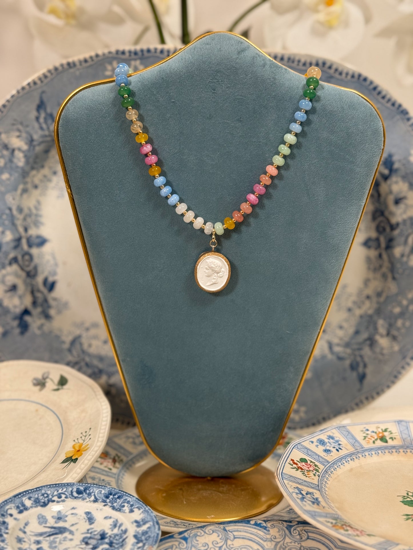 Intaglio Grove Gemstone Necklace | Gelato