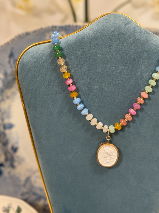 Intaglio Grove Gemstone Necklace | Gelato