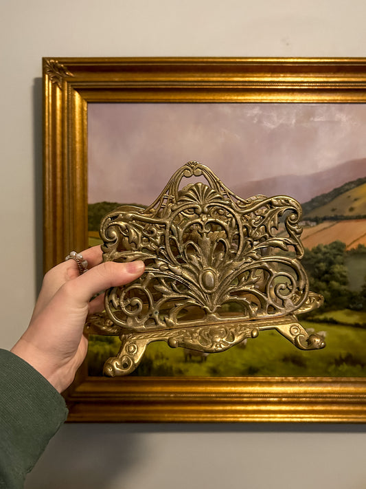 Vintage Brass Napkin Holder