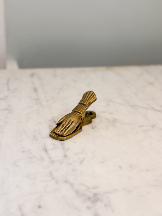 Vintage Brass Hand Clip