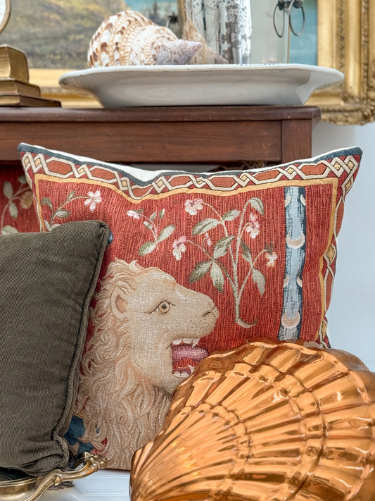 Vintage La Dame à la Licorne Pillow | Pair