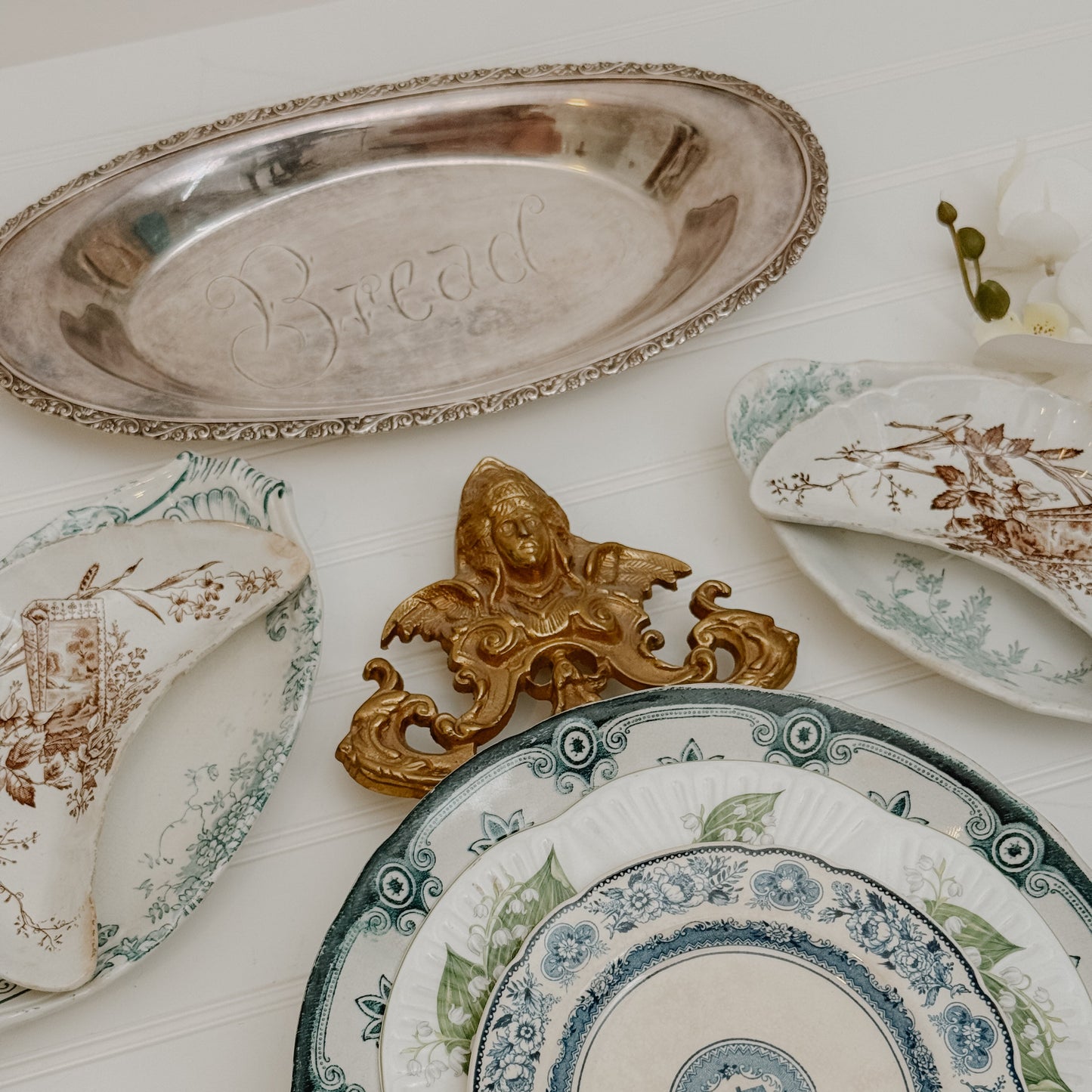 Vintage English Silverplate Bread Dish