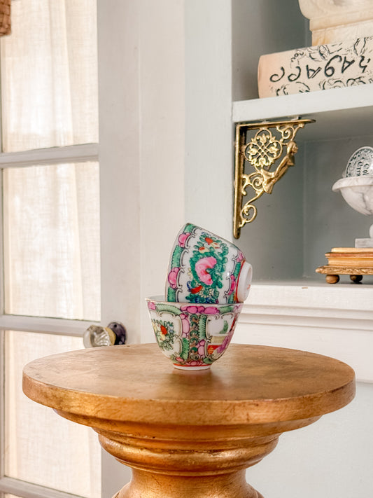 Vintage Rose Medallion Sake Cup