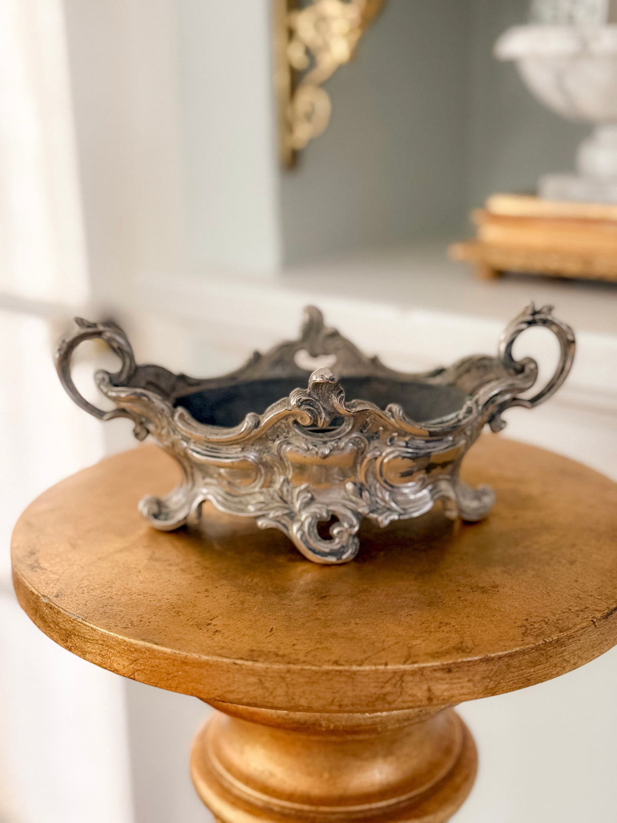 Rococo Revival Silver-Plated Jardinière