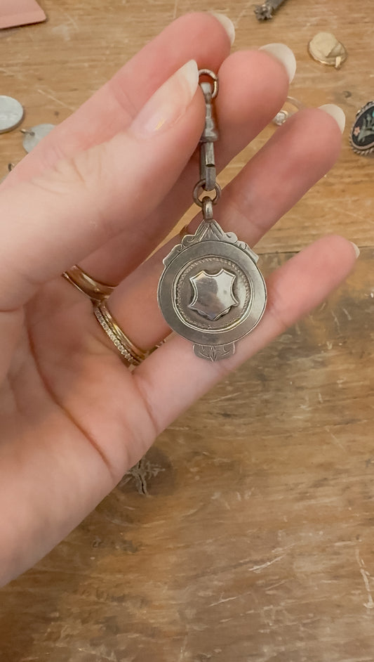 Antique Sterling Pending with Dog Clip