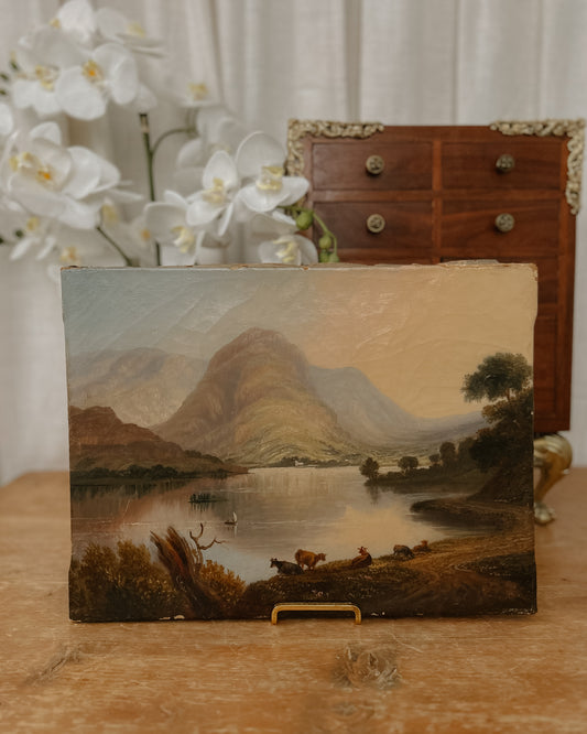 Antique European (Scotland?) Oil on Canvas | 19th Century