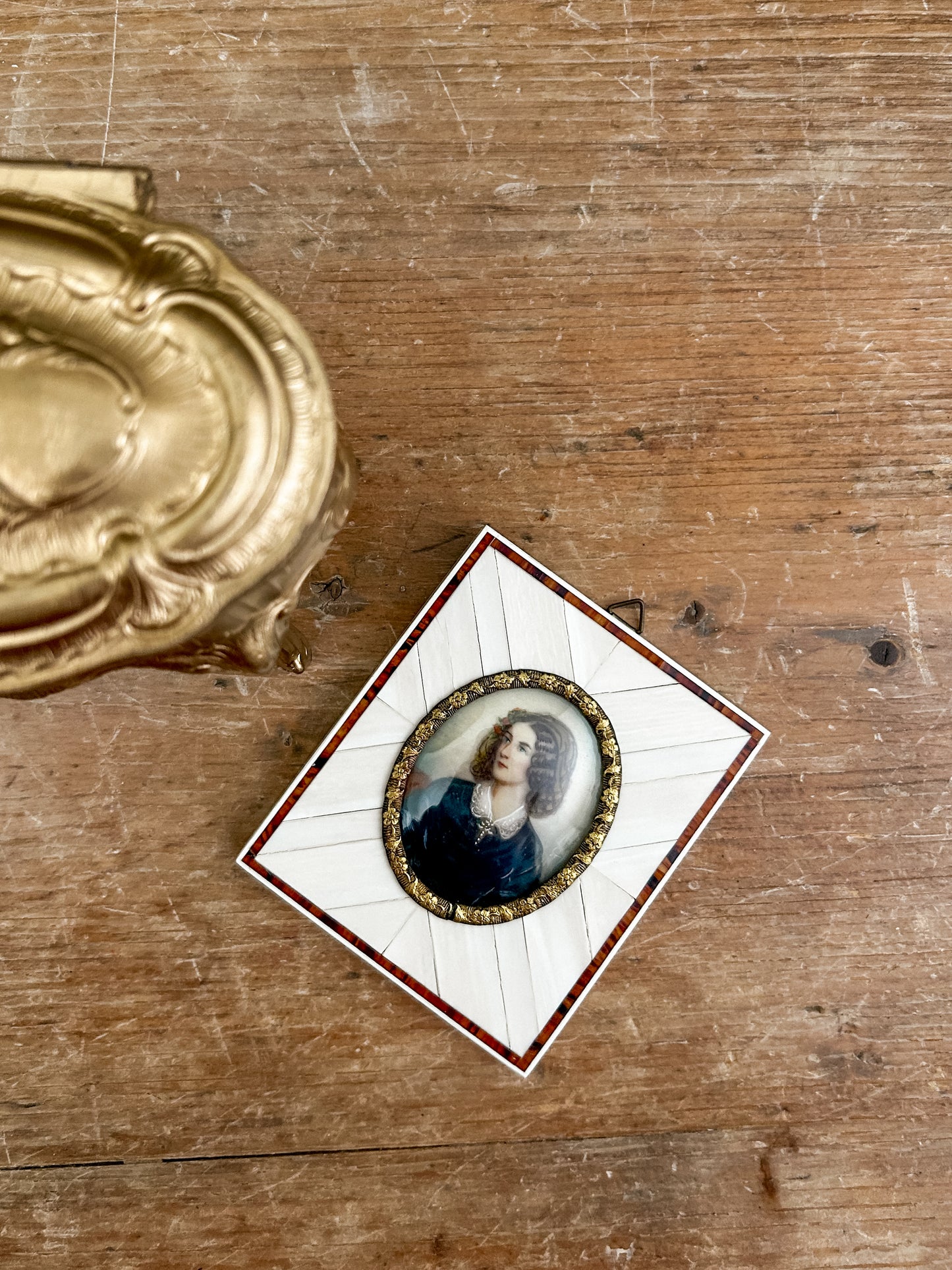 19th Century Portrait Miniature of Lola Montez on Ivory, Attributed to Johann Joseph Stieler