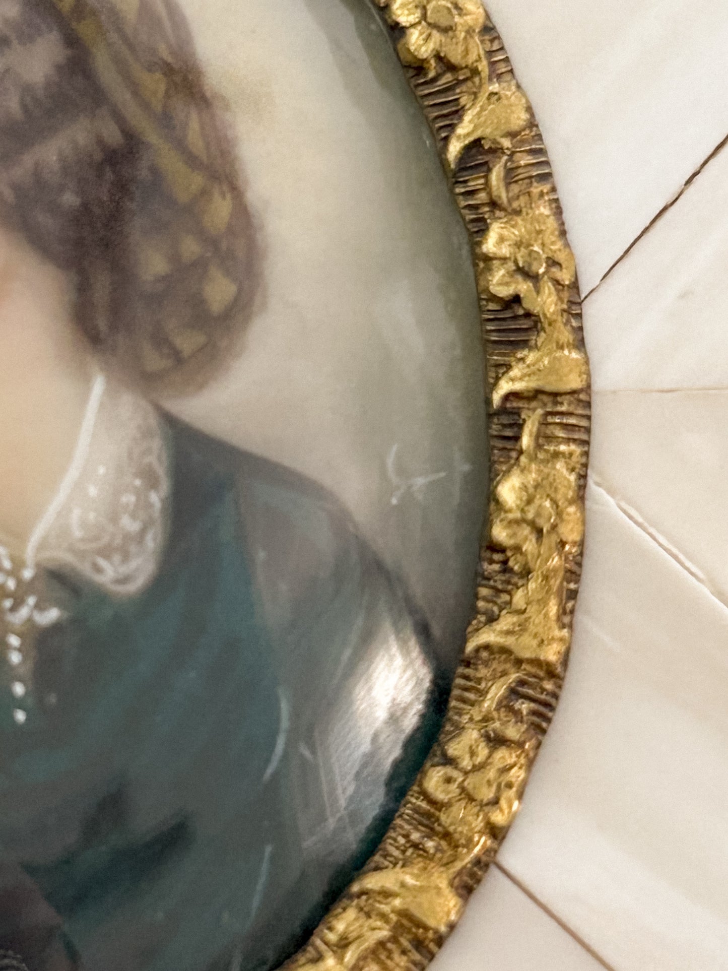 19th Century Portrait Miniature of Lola Montez on Ivory, Attributed to Johann Joseph Stieler