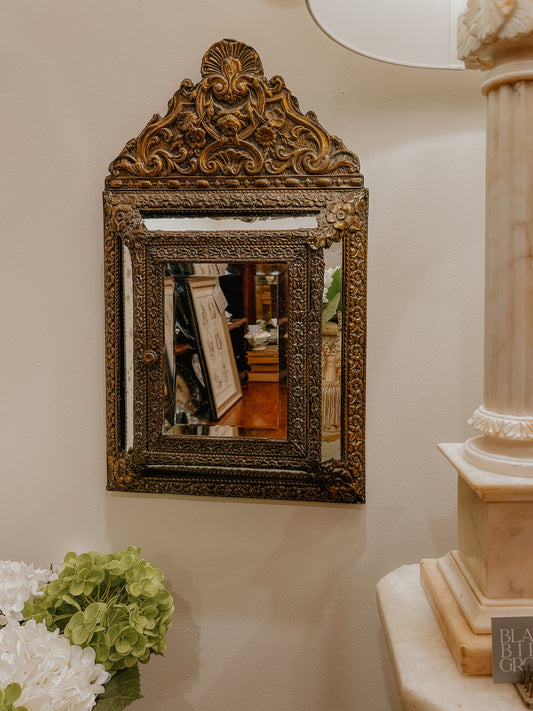 French Mirror Entryway Shelf